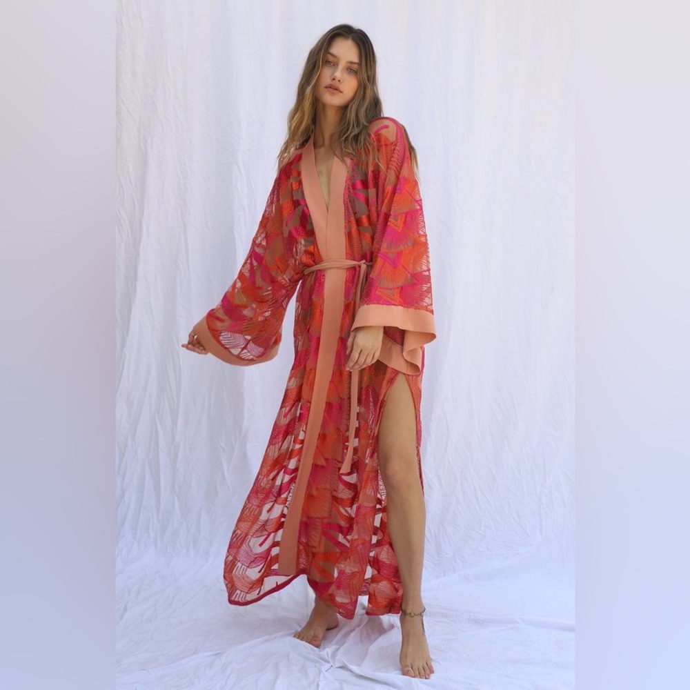 ISO!! Flamingo Heights Kimono Desert Sunset